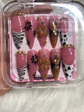 Floral 3D Press on Nails
