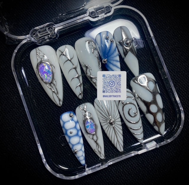 3D CATEYES PRESS ON NAILS