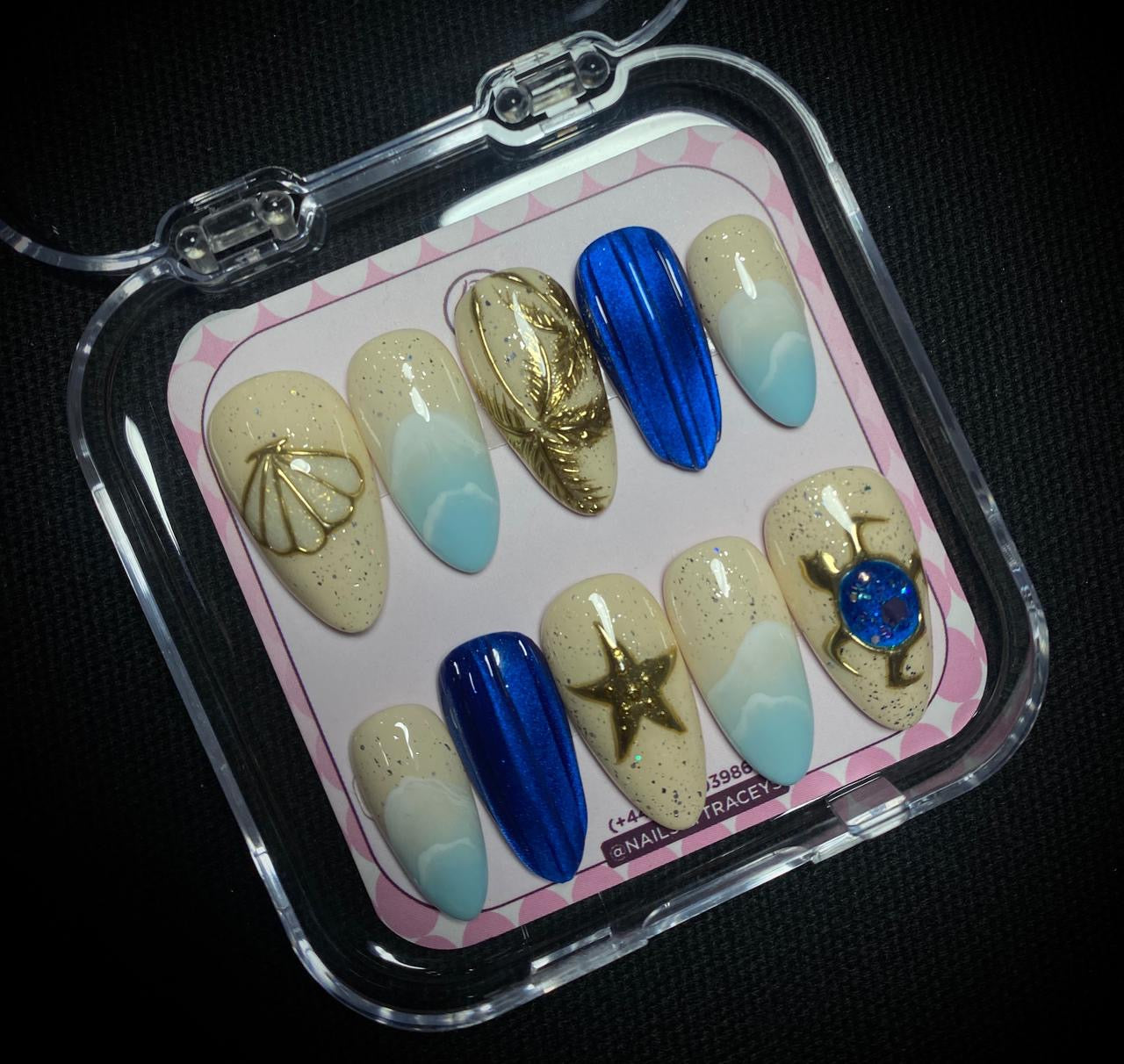 Seaside Press on Nails